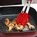 stainless serving tongs